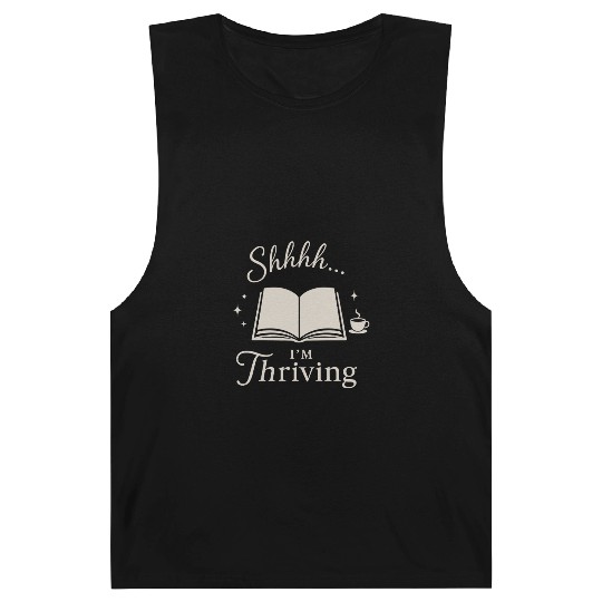 Library Nerd Book Lover Introvert Quiet Life Barnard Tanks