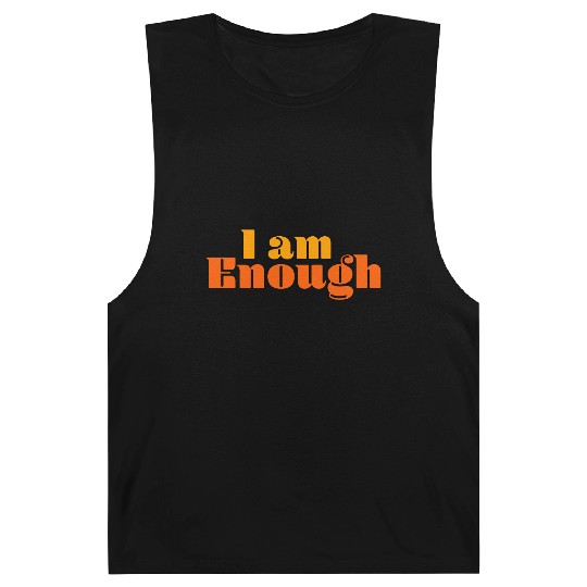 I Am Enough – Self-Love Affirmation Typography Barnard Tanks