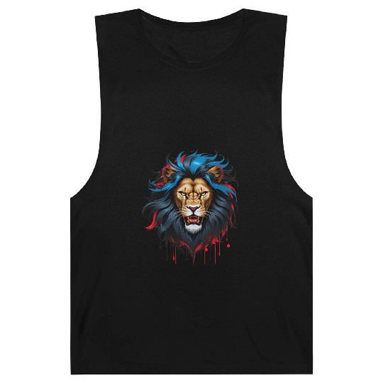 Fierce Fantasy Lion – Stylized Majesty in Motion Barnard Tanks