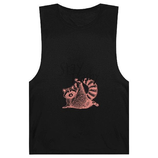 Stay Trashy Raccoon – Funny Meme Barnard Tanks