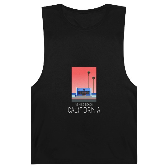 Retro Venice Beach California Barnard Tanks