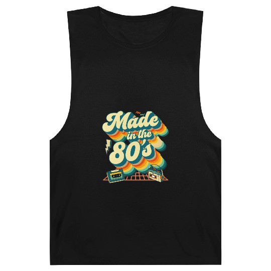 made in the 80s retro groovy Barnard Tanks