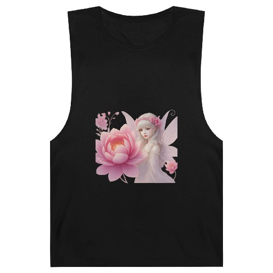 Flower Fairy Girl Ethereal Fantasy Art Design Barnard Tanks