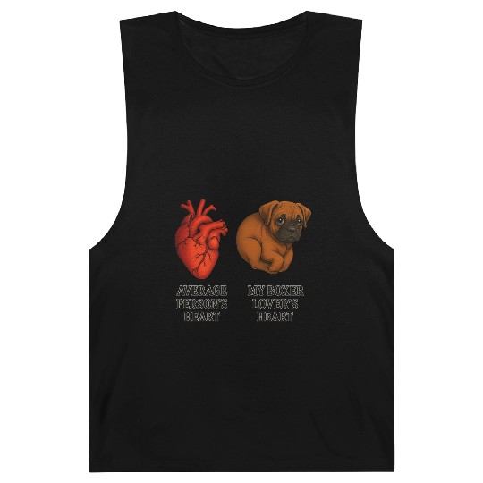 Boxer Lover's Heart Fawn Barnard Tanks