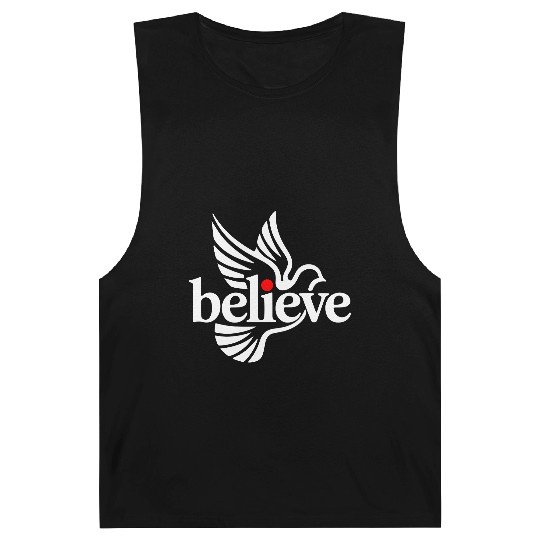 Believe white Barnard Tanks