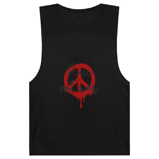 Peace Not War Symbol & Quote No to WAR Spread Love Barnard Tanks