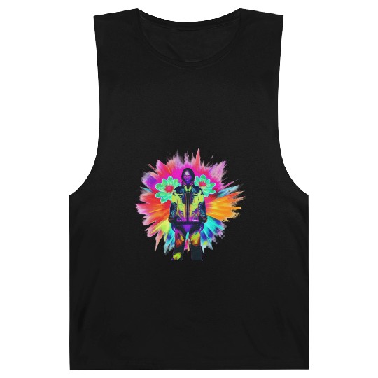 Y2K Bloom: Techwear Meets Luminescent Nature Barnard Tanks