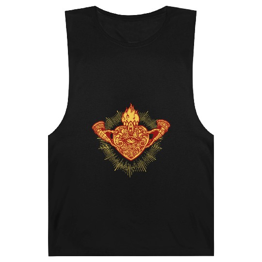 Sacred Heart Claddagh Symbol - Fire Barnard Tanks