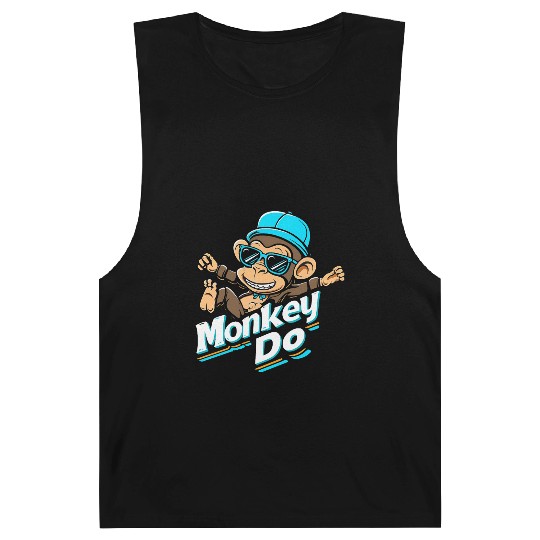 Cool Monkey Do – Fun Cartoon Streetwear Design Barnard Tanks