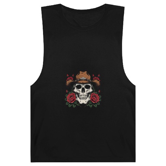 Cowgirl Spirit: Skull & Roses Barnard Tanks