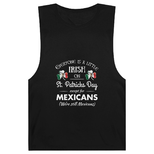 Funny Mexican Pride Irish St. Patrick's Day Barnard Tanks