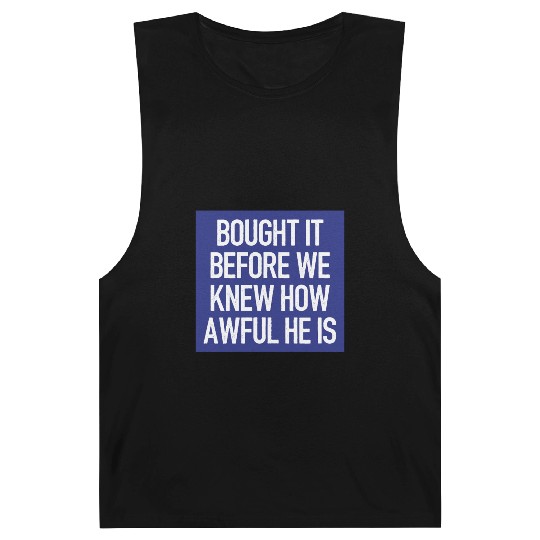 Bought it - Anti Elon Musk bumper Funny saying Barnard Tanks