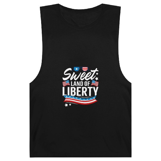 Sweet Land of Liberty Independence day Barnard Tanks