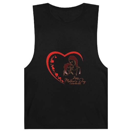 Mother & Daughter Love Heart Mother’s Day Barnard Tanks