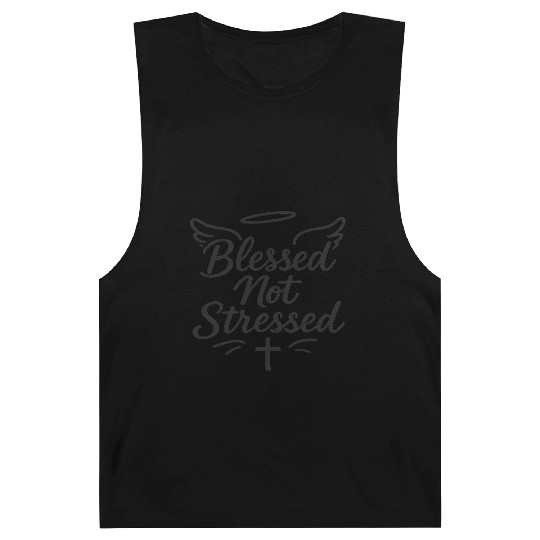 Blessed Not Stressed Barnard Tanks – Christian Faith Barnard Tanks