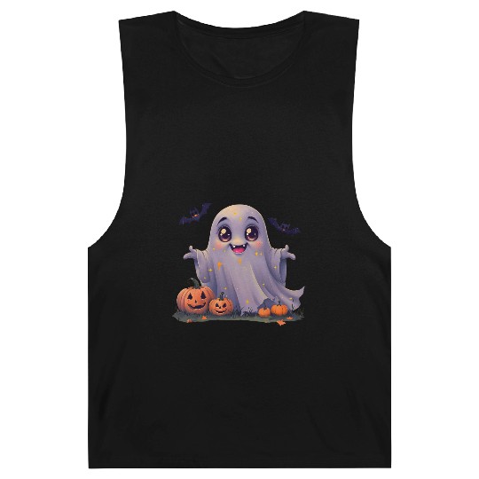 Adorable Rounded Ghost Cartoon Barnard Tanks.