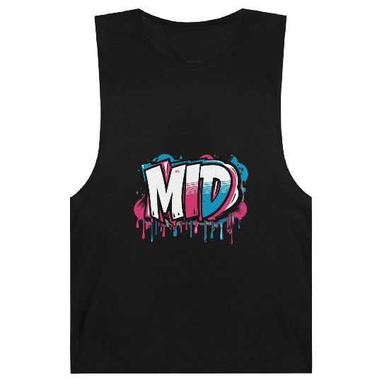 MID Graffiti Barnard Tanks – Funny Gen Z Slang Design