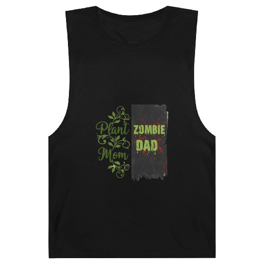 Plant Mom Zombie Dad Couple Design Barnard Tanks