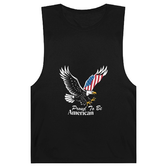 Proud To Be American Eagle Flag Barnard Tanks