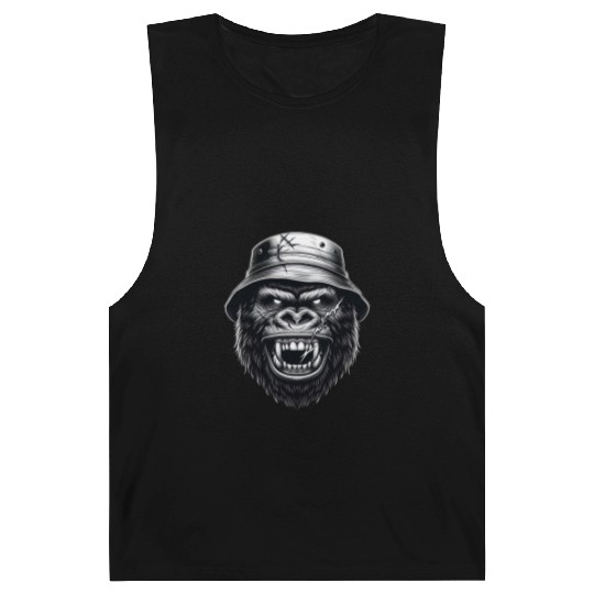 Savage Gorilla – Streetwear Beast Art Barnard Tanks