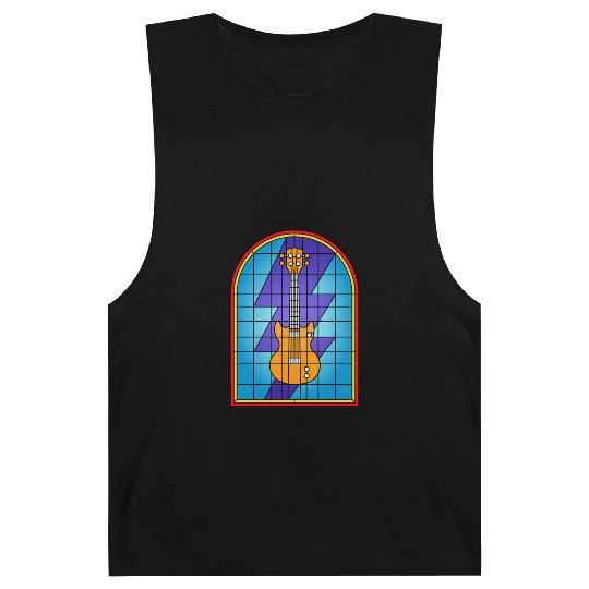 Stained Glass Art Electric Guitar Barnard Tanks