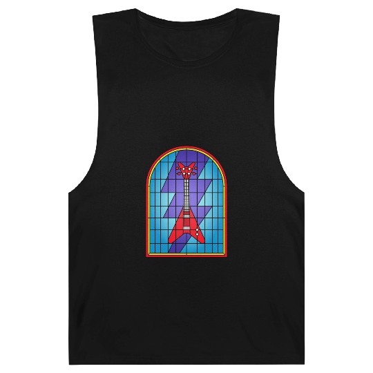 Stained Glass Art Electric Guitar Barnard Tanks