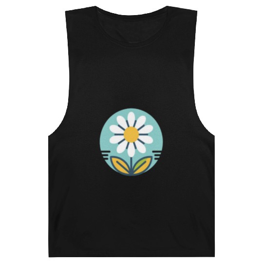 Whimsical Daisy Floral Design for Casual Wear Barnard Tanks