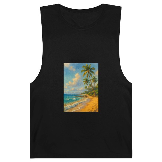 Tropical Serenity – Peaceful Beach Landscape Art Barnard Tanks