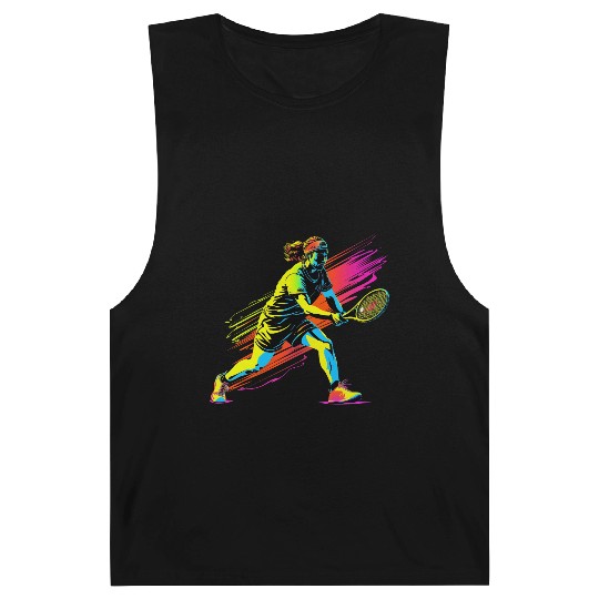 Tennis Player 90s Style Barnard Tanks