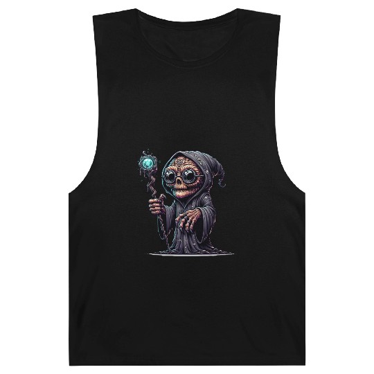 Cosmic Skull Wizard – Creepy Arcane Sorcerer Barnard Tanks