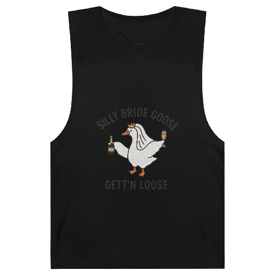 Embroidered Silly Goose Bride Funny Goose Lover Barnard Tanks