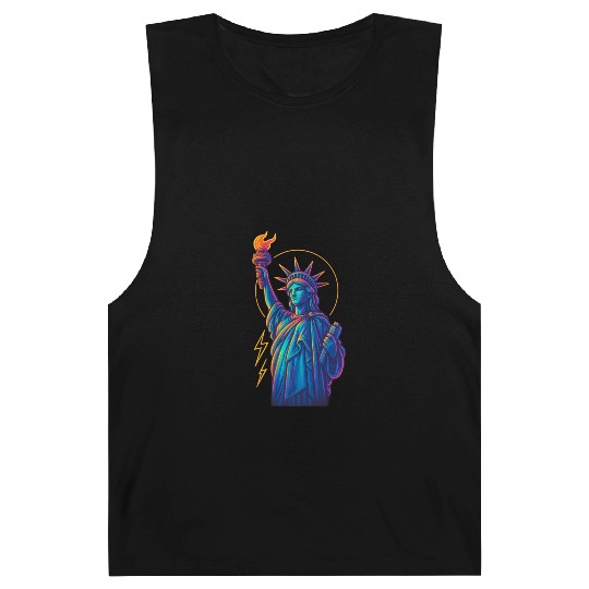 Statue of Liberty Neon Barnard Tanks Design