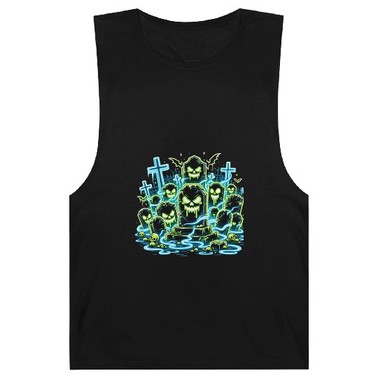 Neon Tomb Uprising – Glowing Graveyard Ghouls Barnard Tanks