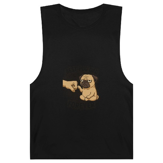 BEST PUG DAD FOREVER Barnard Tanks