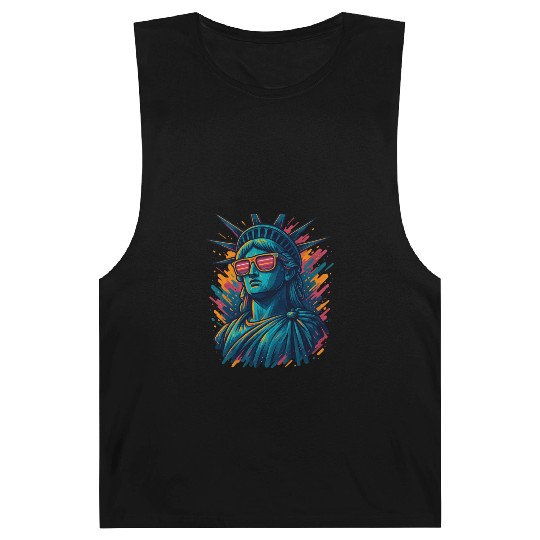 Urban Streetwear Statue of Liberty Barnard Tanks Design