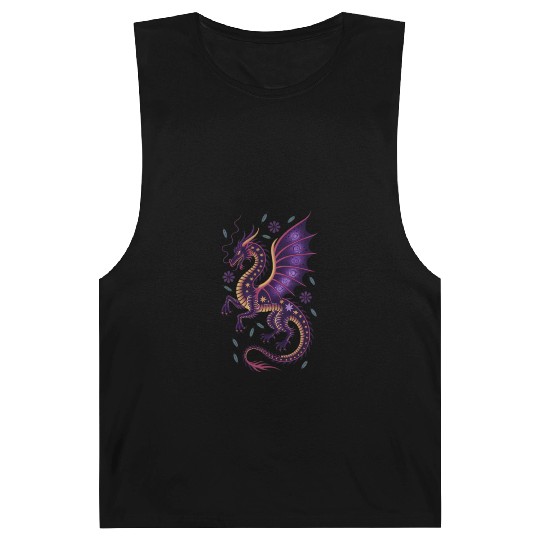 Cosmic Dragon Tattoo Illustration Barnard Tanks
