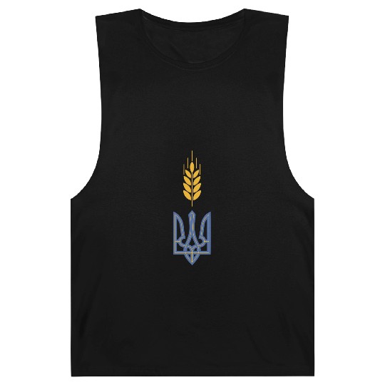 Ukraine Trident Wheat Symbol Ukrainian Heritage Barnard Tanks