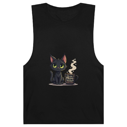 Mystic Mews & Midnight Brews - Black Cat & Magic Barnard Tanks
