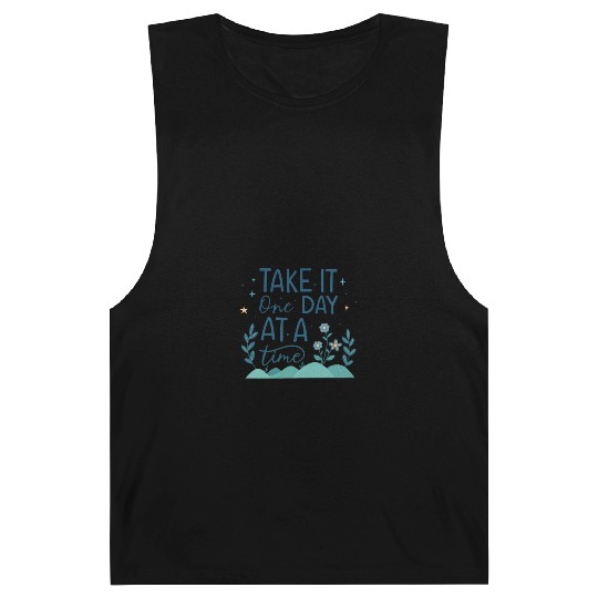 Take It One Day at a Time – Motivational Mental Barnard Tanks