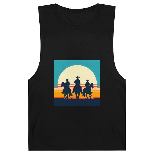Wild West Sunset Cowboy Barnard Tanks