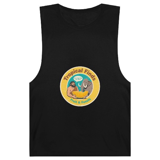 Caveman Mammoth Retro Ancient Fruit Discovery Barnard Tanks