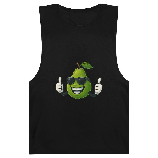 Cute cartoon pear guava fruit summer joy Barnard Tanks