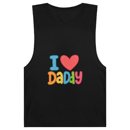 Father's Day gift (I love daddy) Barnard Tanks