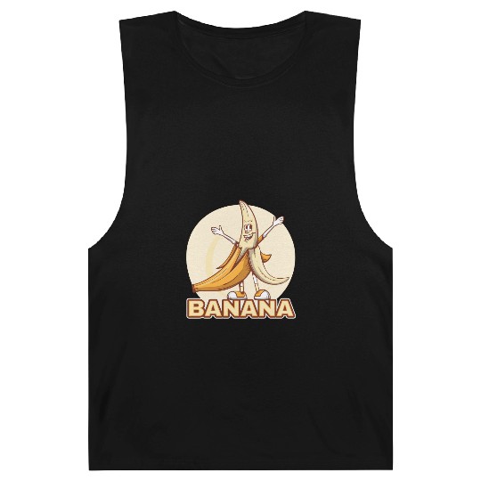 Playful Banana Character Illustration Barnard Tanks