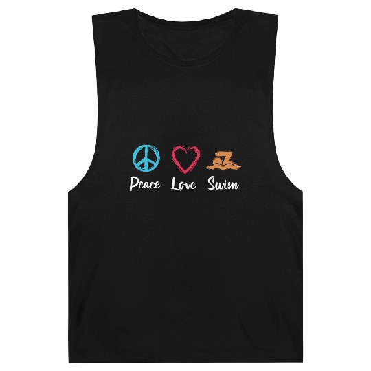Peace Love Swim Barnard Tanks