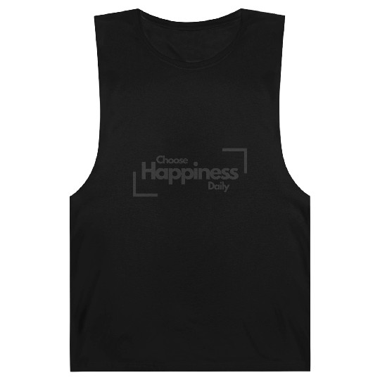Choose Happiness Bold Design - Modern Minimalist Barnard Tanks