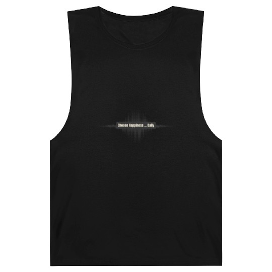 Choose Happiness Soundwave - Music Therapy Gift Barnard Tanks