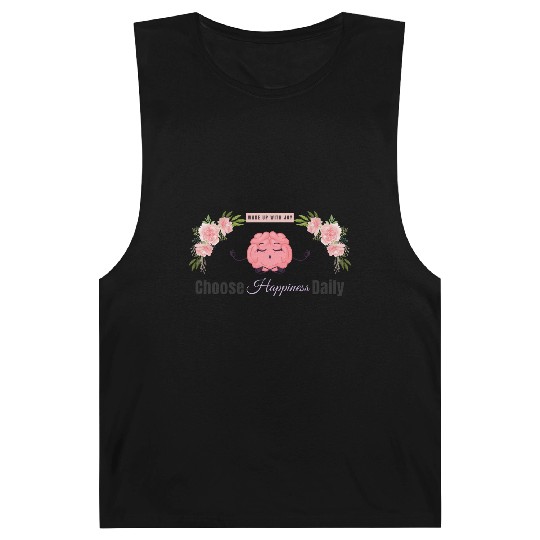 Choose Happiness Brain Zen - Therapist Wellness Barnard Tanks