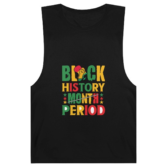 Black History Month Period Black and Proud Barnard Tanks