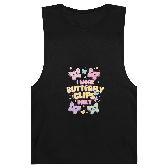 80s 90s I Wore Butterfly Clips Daily Barnard Tanks
